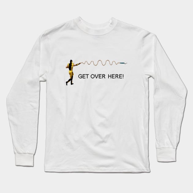 Get Over Here! Scorpion Long Sleeve T-Shirt by Pexel Pirfect